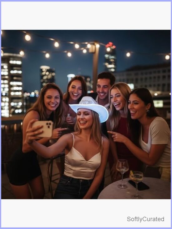 LED Light Up Cowboy Hat Bachelorette Bridal Party Favors